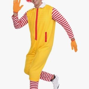 4- PCS CLOWN COSTUME HALLOWEEN ,WOMEN/MEN SIZE L